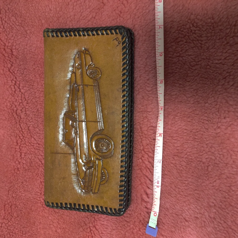 Brown Leather Embossed Wallet